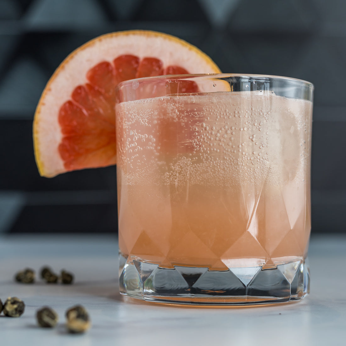 Mocktail Of The Month: Jasmine Green Tea Mezcal Paloma