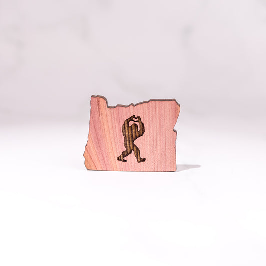 Decorative Magnets - Oregon Sasquatch Bigfoot Heart