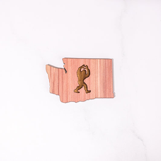 Decorative Magnets - Washington Sasquatch Bigfoot Heart