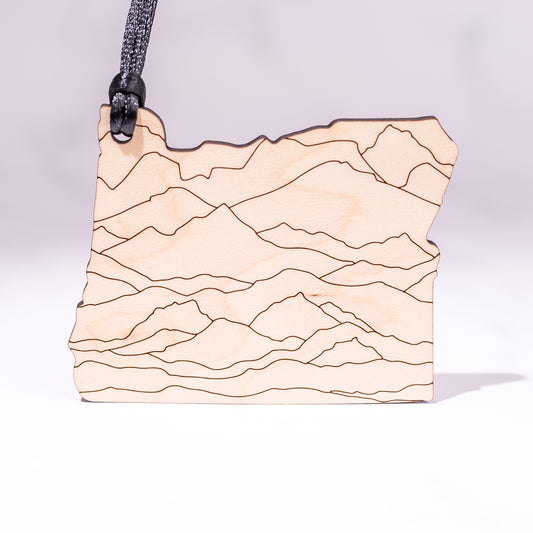State Christmas Ornaments: Oregon Mountains