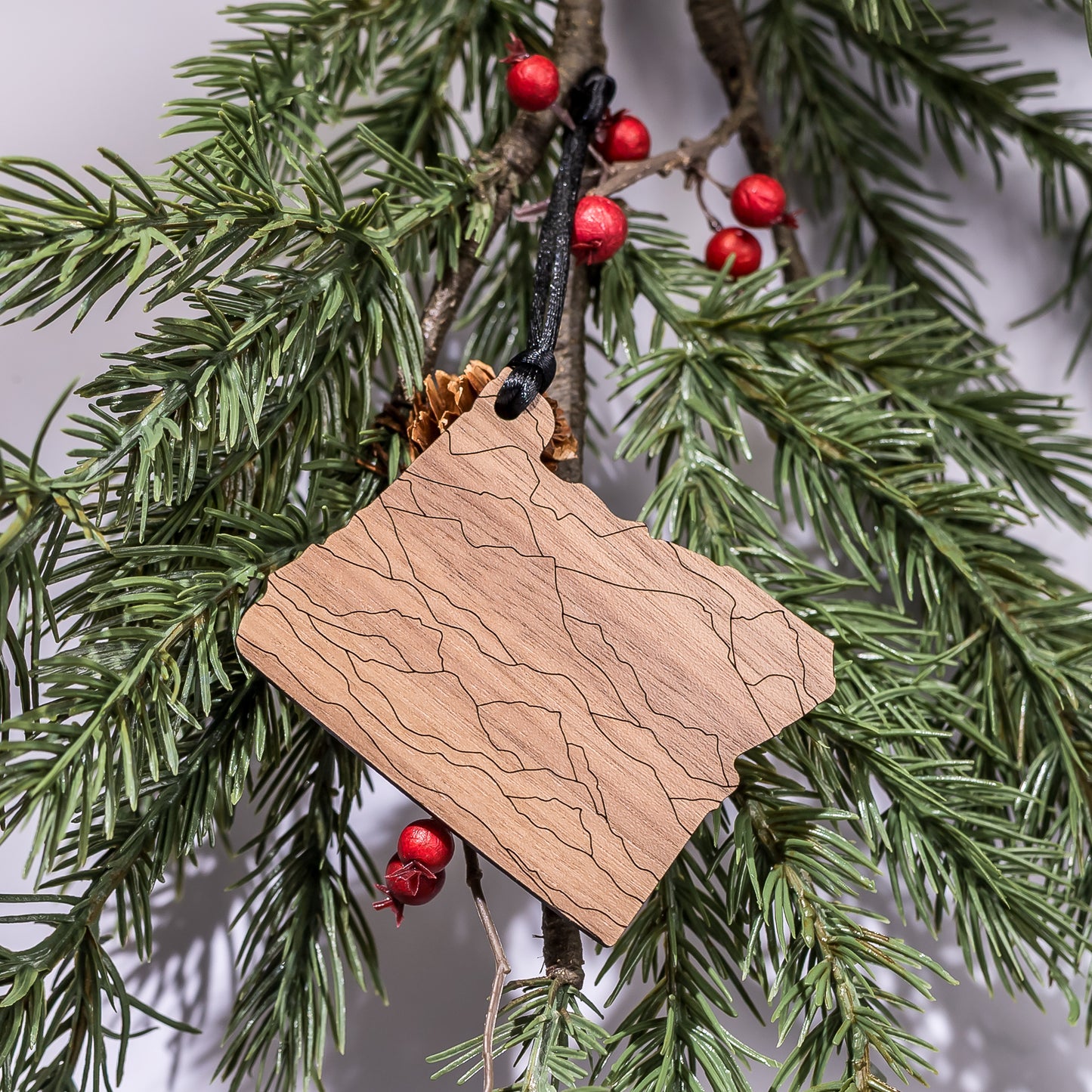 State Christmas Ornaments: Oregon Mountains