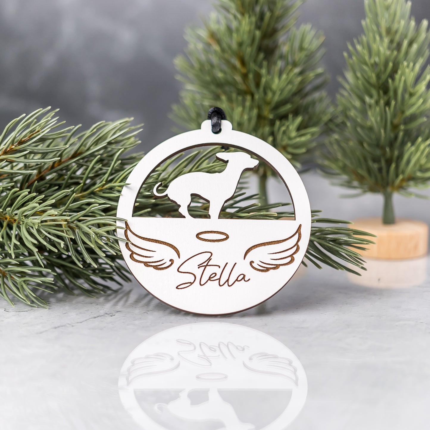 Custom Wood Ornaments: Memorial Pet Ornament