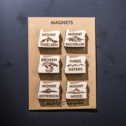 Decorative Magnets - Oregon Cascade Mountains Set