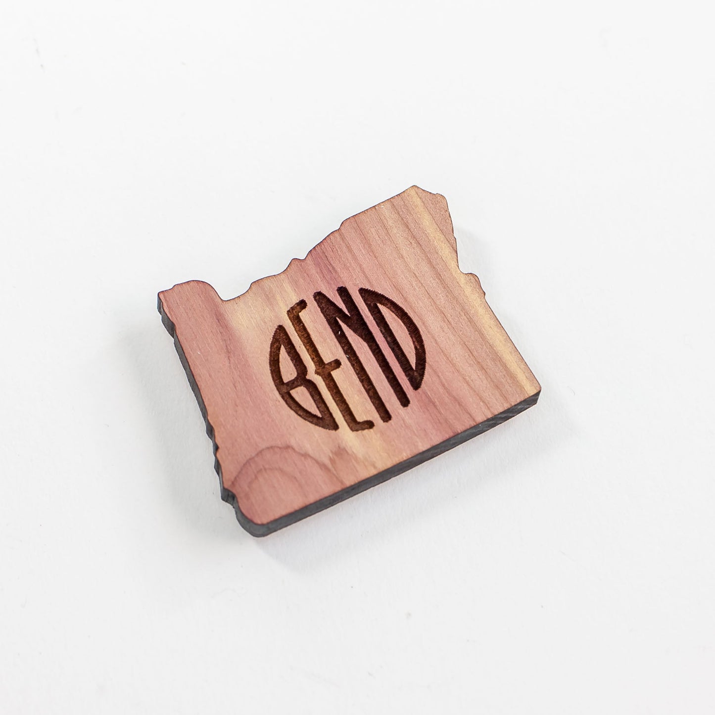 Decorative Refrigerator Magnets - Wood Magnets Bend Oregon Cedar Wood by LeeMo Designs in Bend, Oregon