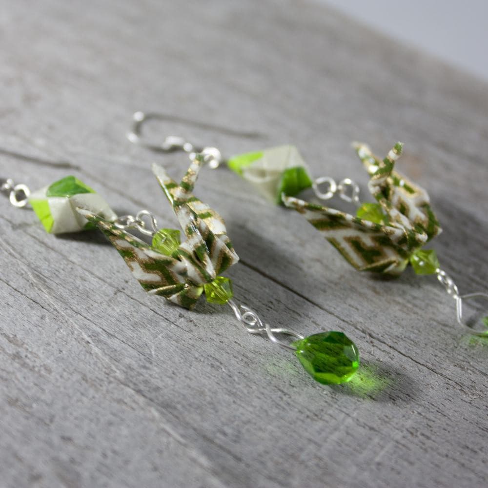 Crane Diamond Earrings - LeeMo Designs