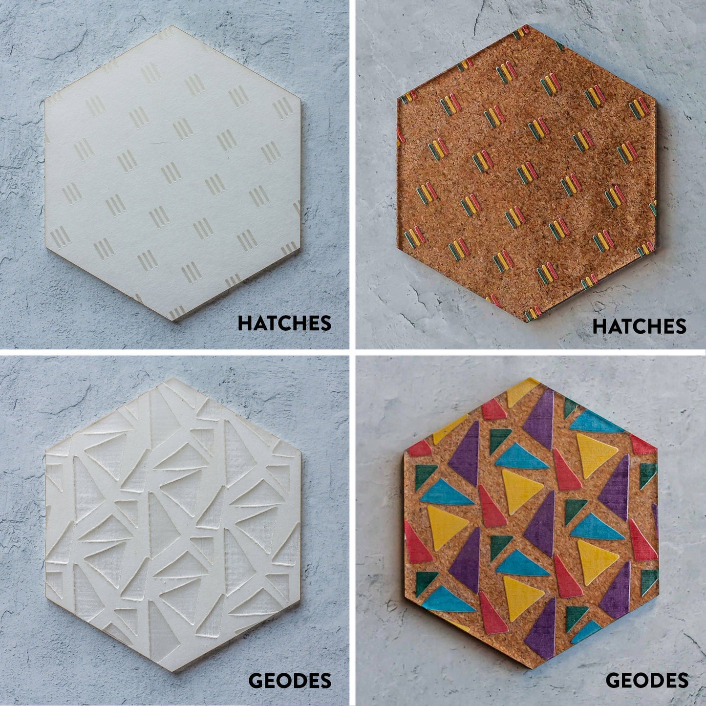 DIY Coasters - Patterns Paint Kit - by LeeMo Designs in Bend, Oregon