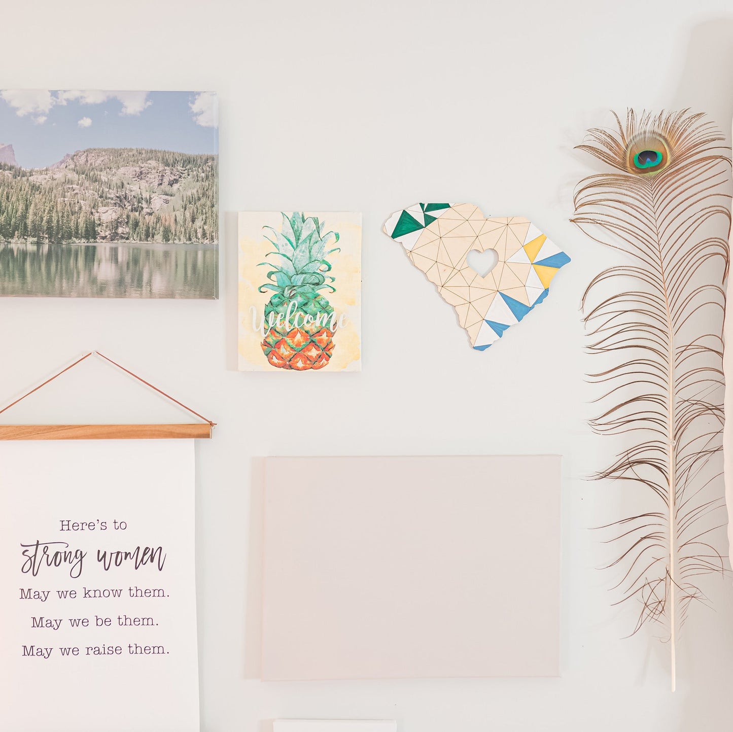 DIY Wall Art Wood State Paint Kit - South Carolina - by LeeMo Designs in Bend, Oregon