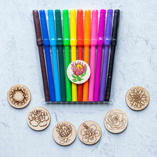 DIY Magnets - Make your own magnets flower kit - by LeeMo Designs in Bend, Oregon