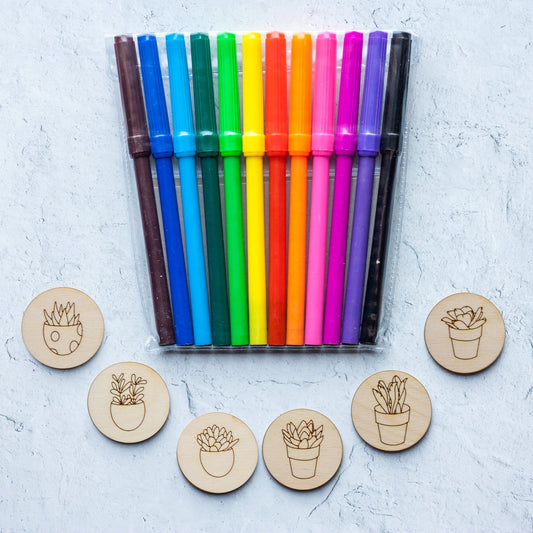 DIY Magnets - Make your own magnets succulent kit - by LeeMo Designs in Bend, Oregon