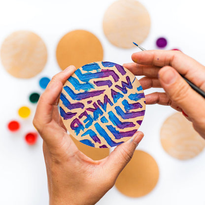DIY Coasters - Swear Word Paint Kit - by LeeMo Designs in Bend, Oregon