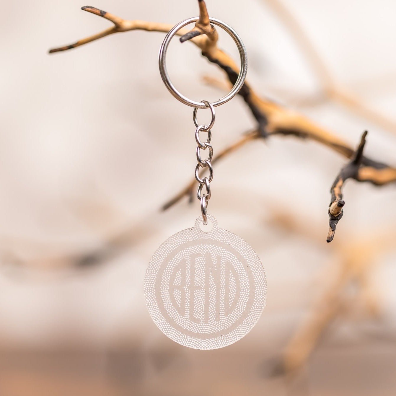 Keychains - Seigaiha Bend Logo - LeeMo Designs