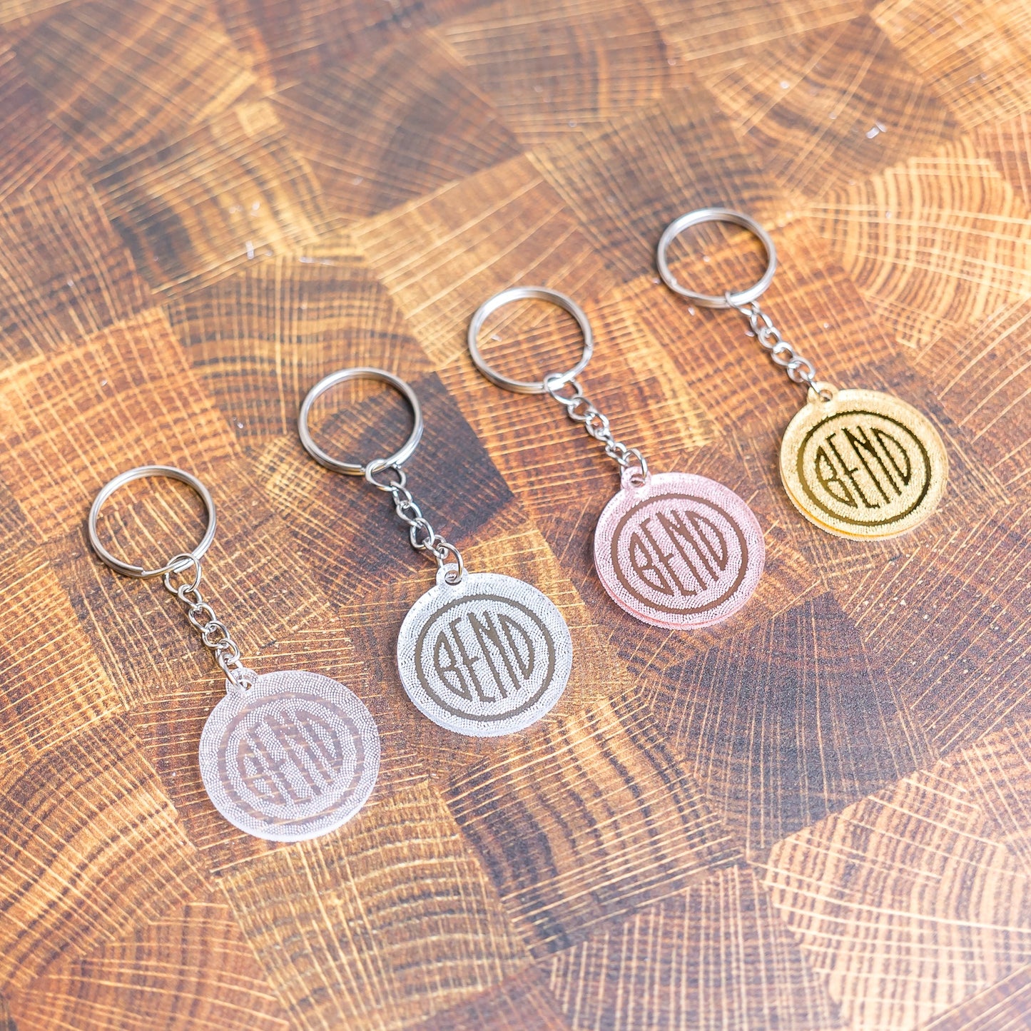 Keychains - Seigaiha Bend Logo - LeeMo Designs