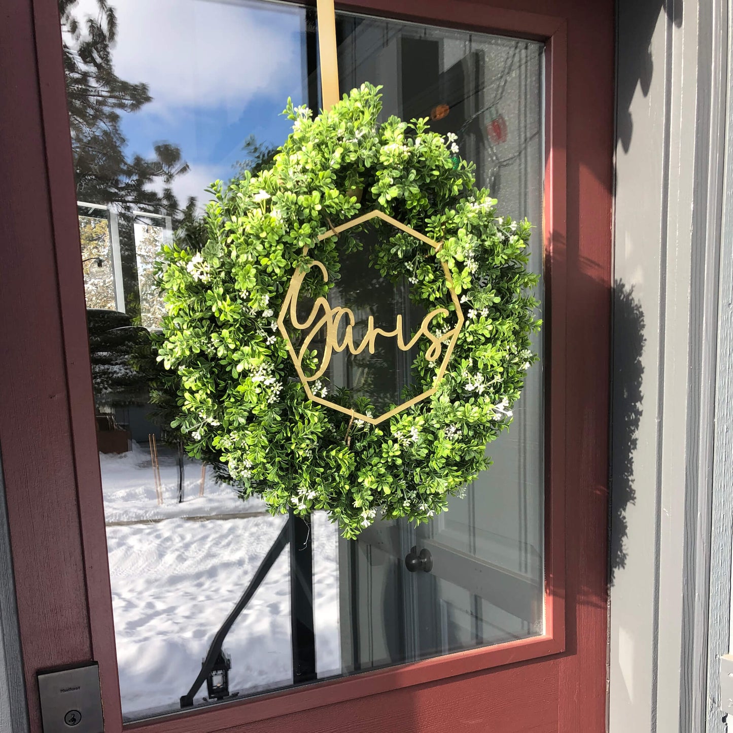 Last Name Wreath Sign - LeeMo Designs