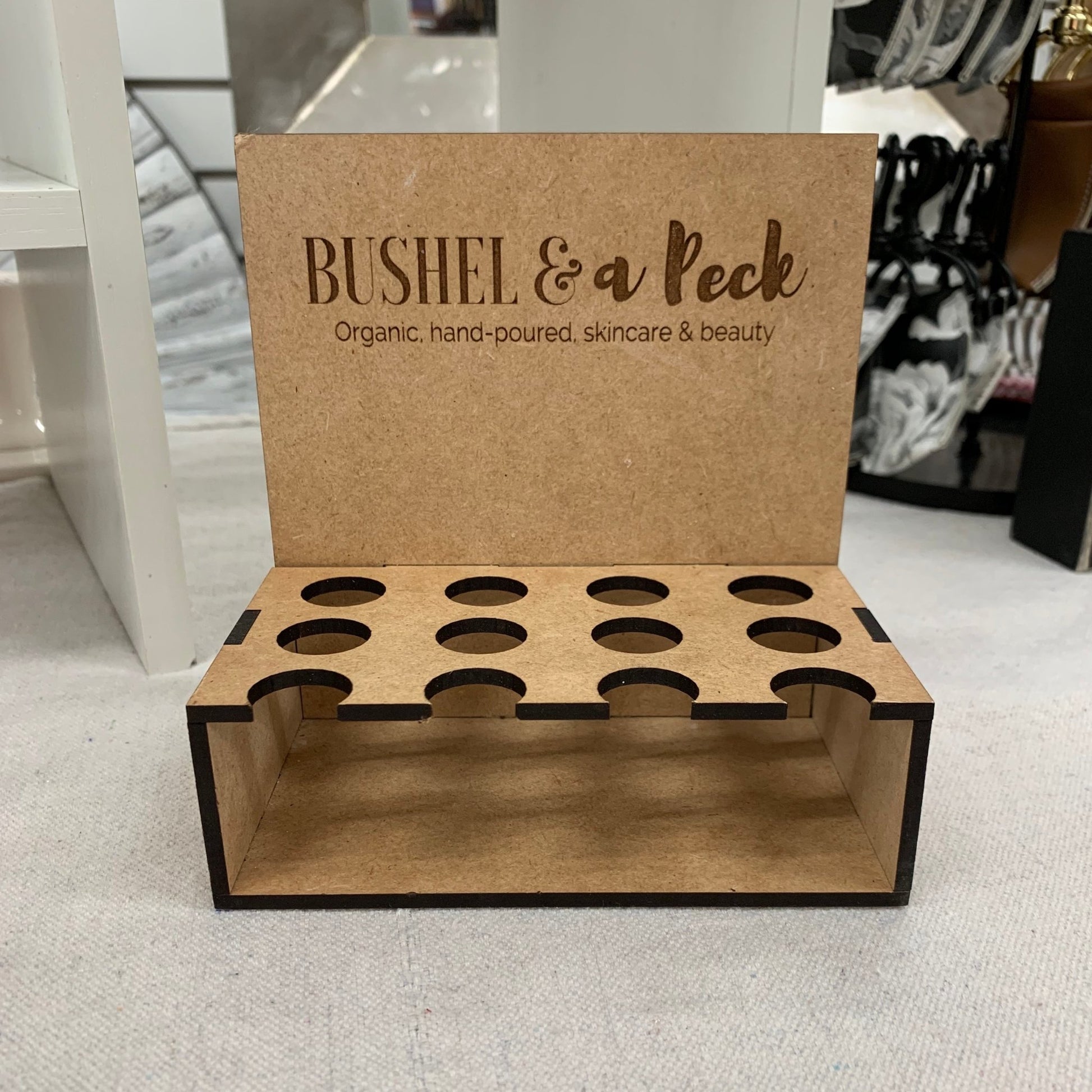 Custom Lip Balm Display Boxes - 12 Lip Balms - Bushel & A Peck Skincare by LeeMo Designs in Bend, Oregon
