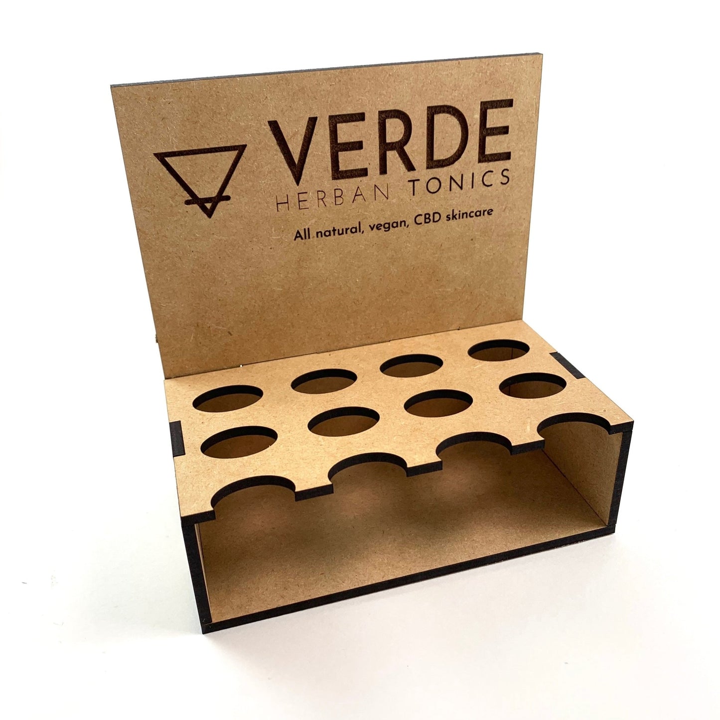 Custom Lip Balm Display Boxes - 12 Lip Balms - Verde Herban Tonics by LeeMo Designs in Bend, Oregon