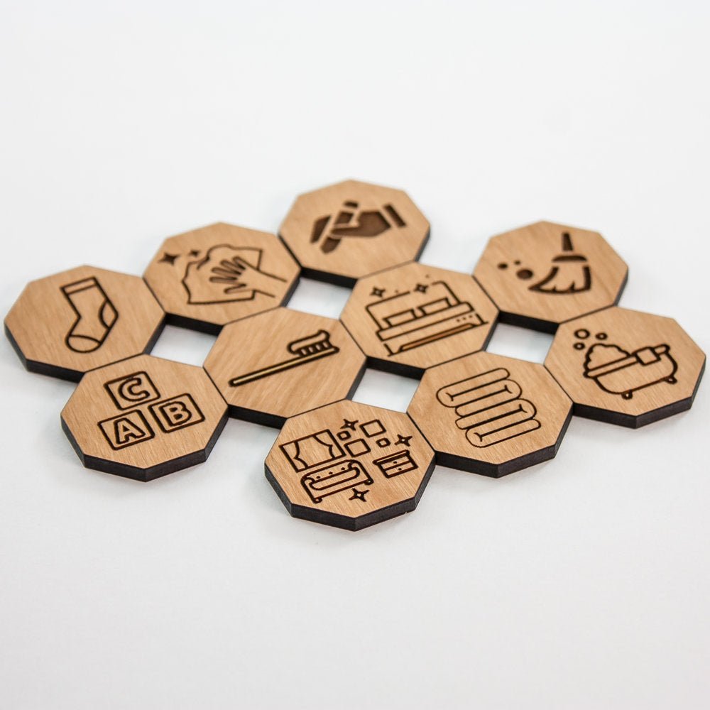 Chore Chart Picture Magnets by LeeMo Designs in Bend, Oregon