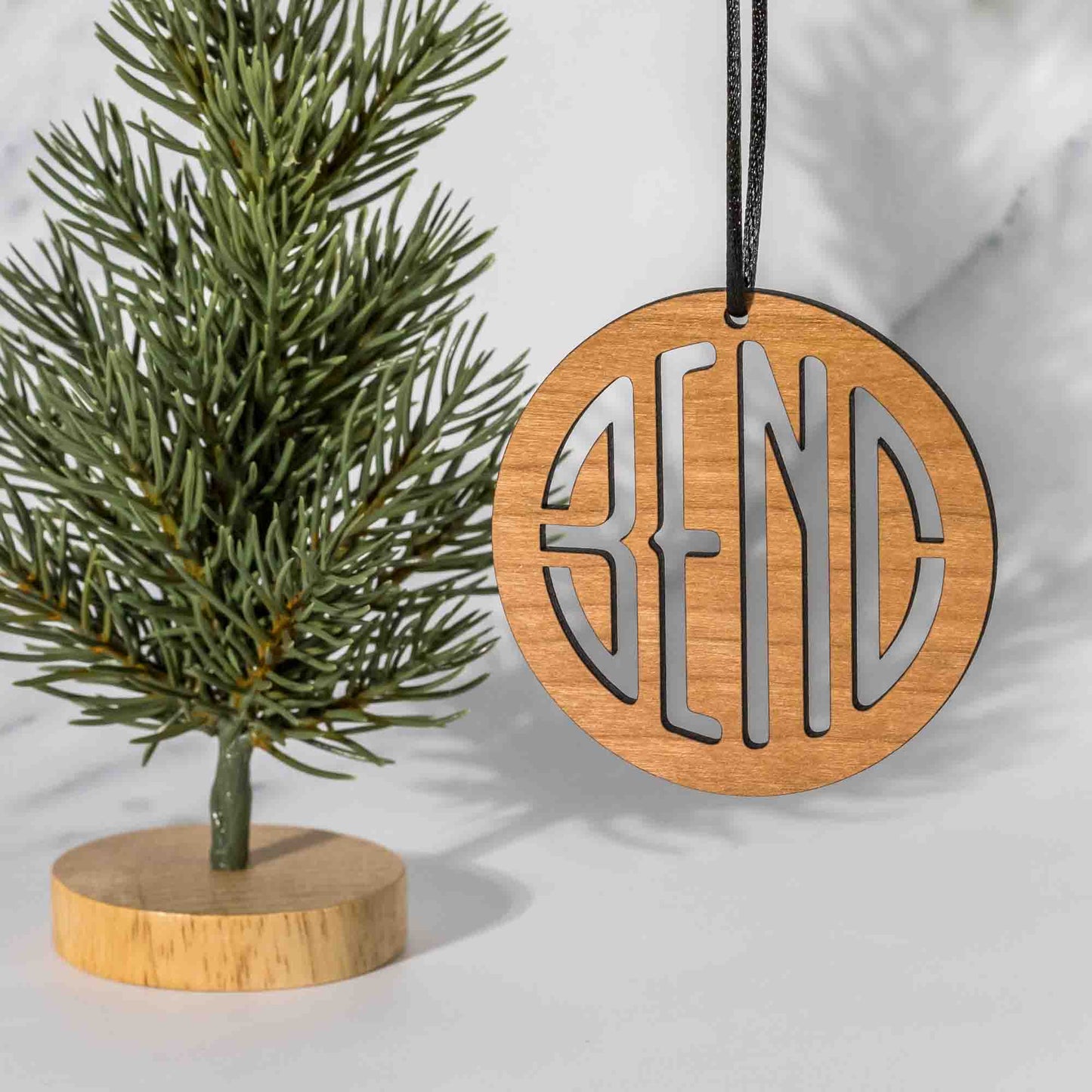 State Christmas Ornaments: Bend, Oregon (Cut Out) - LeeMo Designs
