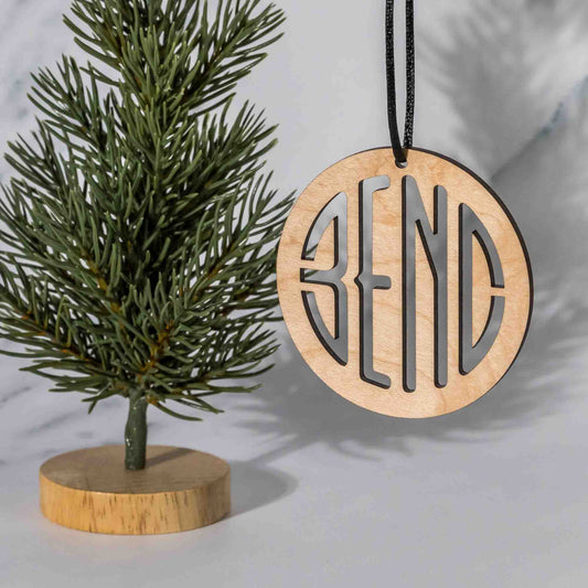 State Christmas Ornaments: Bend, Oregon (Cut Out) - LeeMo Designs