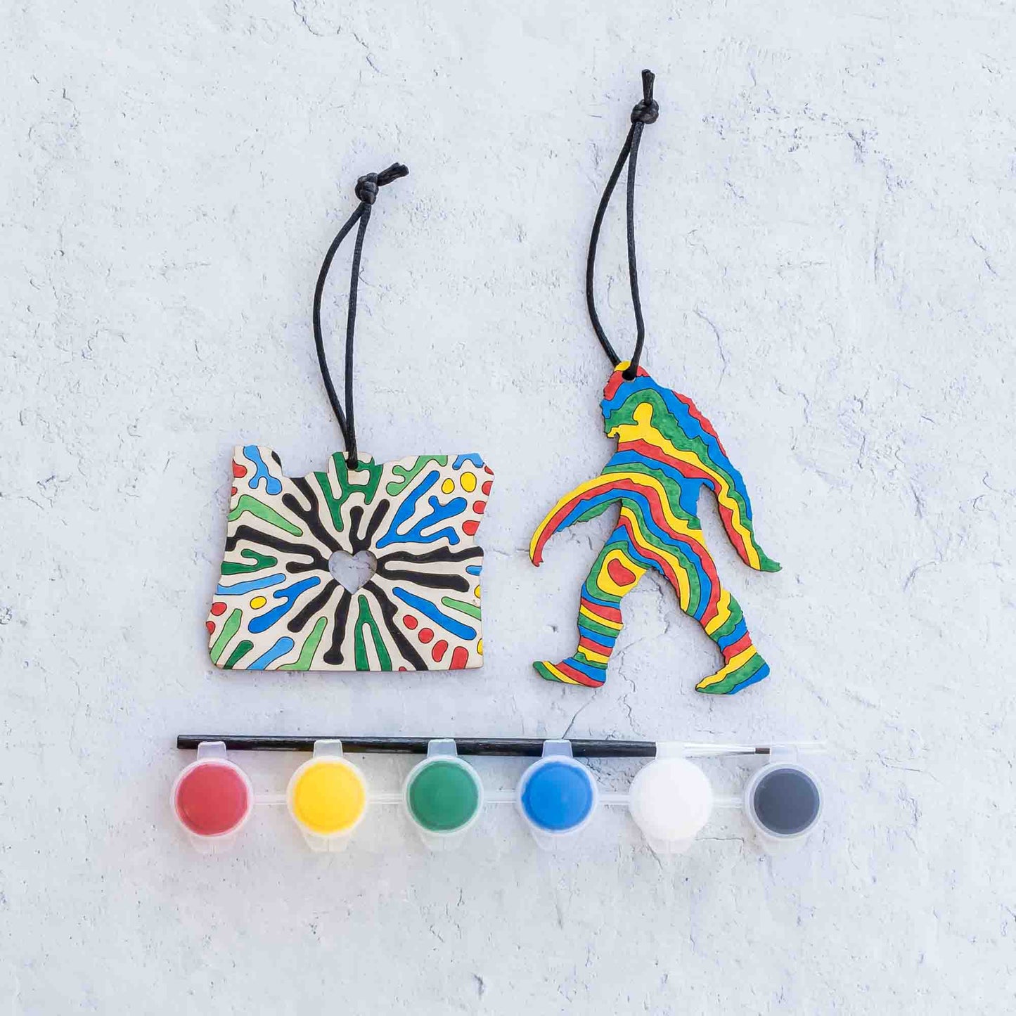 Wooden Ornament Paint Kits: Sasquatch Oregon (DIY Kit) - LeeMo Designs