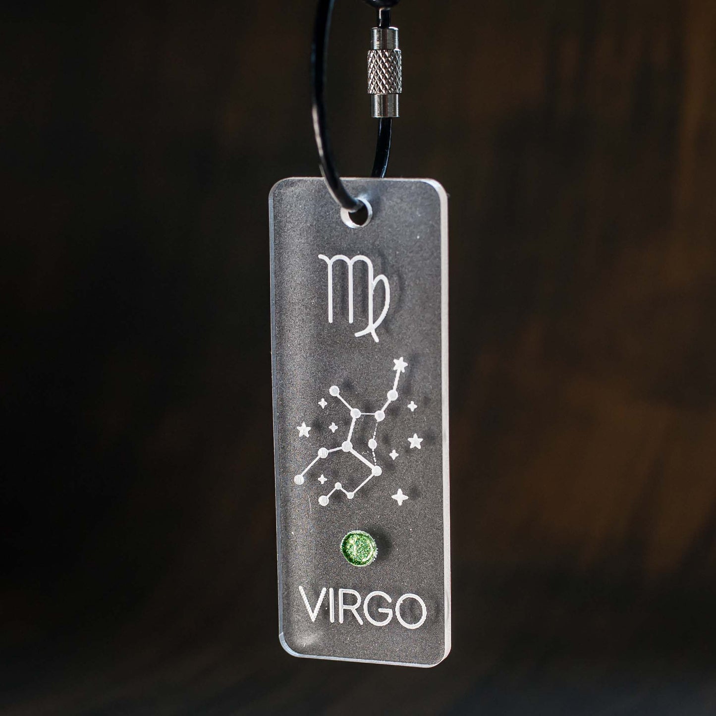 Birth Stone Keychain - Virgo / Peridot - by LeeMo Designs in Bend, Oregon