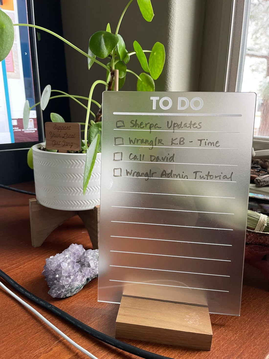 Organize your day with this Acrylic Task Board - LeeMo Designs