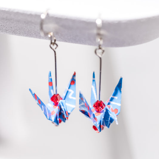 Paper Crane Earrings