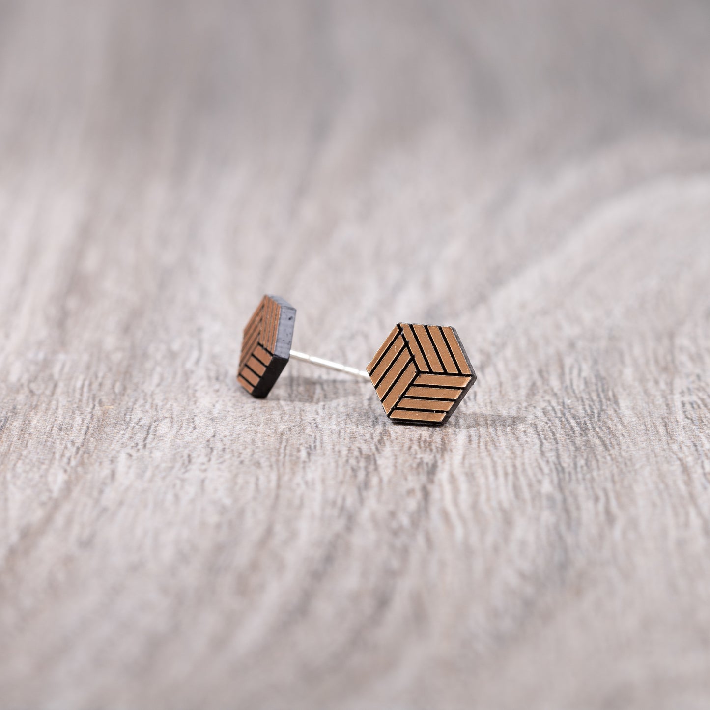 Stud Earrings - Cube