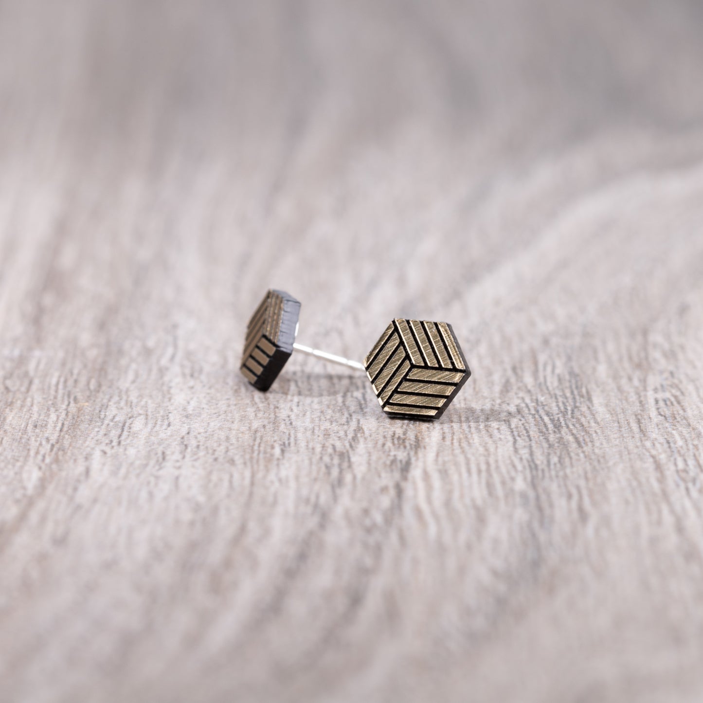 Stud Earrings - Cube