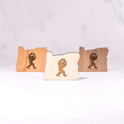 Decorative Magnets - Oregon Sasquatch Bigfoot Heart