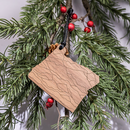 State Christmas Ornaments: Oregon Mountains