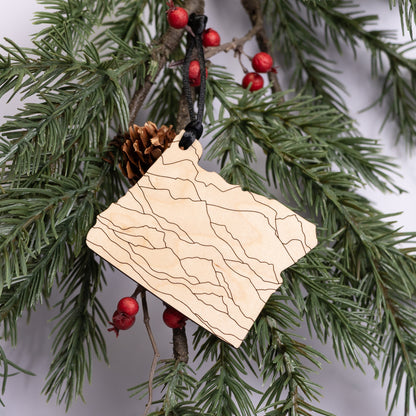 State Christmas Ornaments: Oregon Mountains