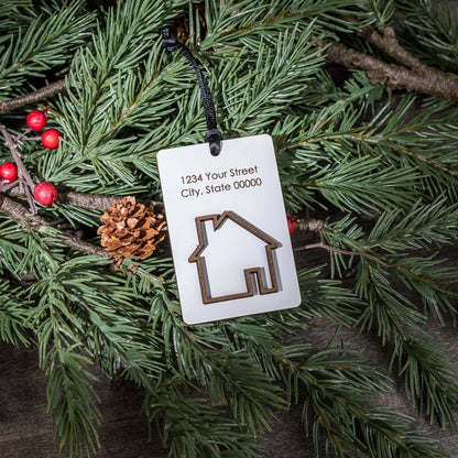 Custom Wood Ornaments: Dimensional House