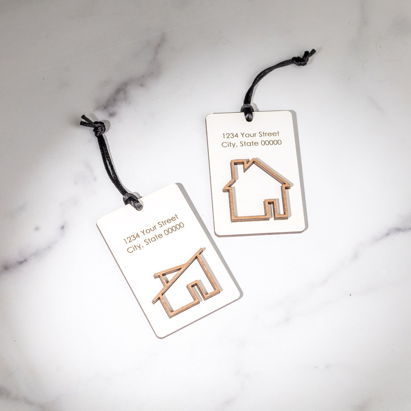 Custom Wood Ornaments: Dimensional House