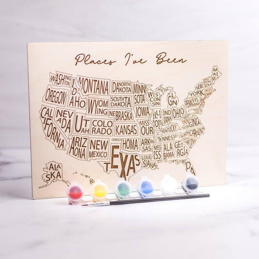 DIY Paint Kit - US Map