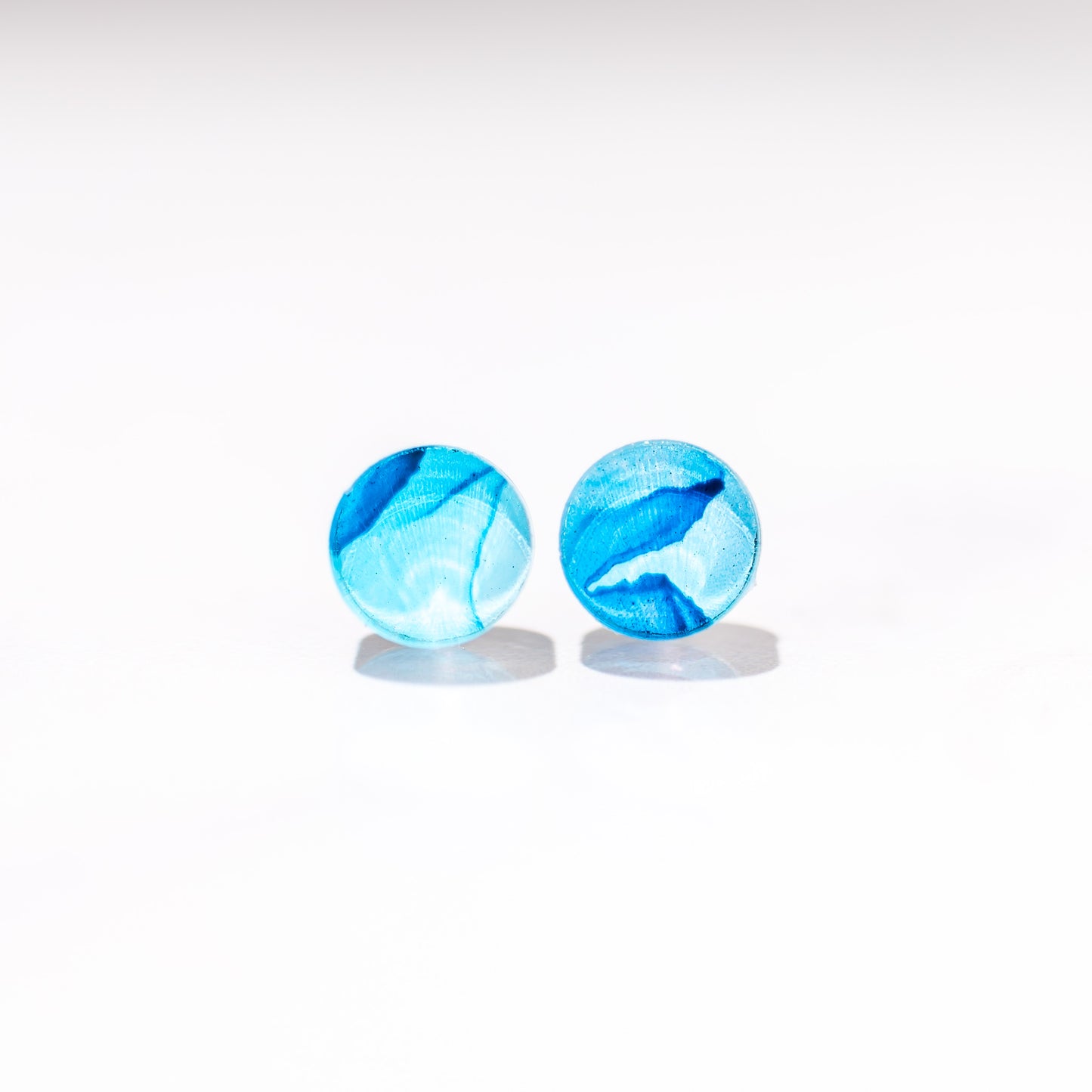 Acrylic Earrings - Alcohol Ink Studs