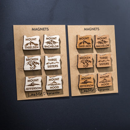 Decorative Magnets - Oregon Cascade Mountains Set