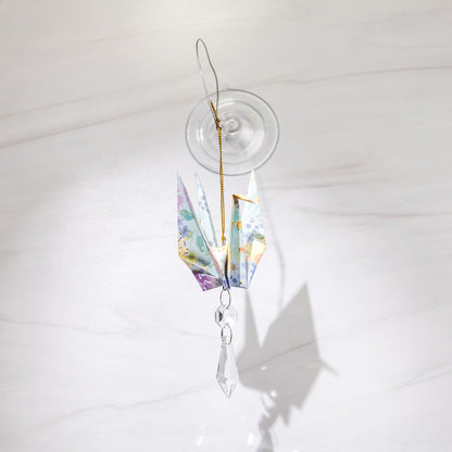 Origami Crane Suncatcher