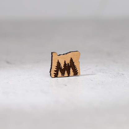 Wooden Pin - Trees in Oregon