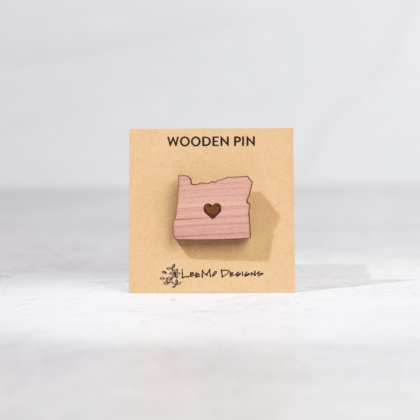 Wooden Pin - Oregon Love