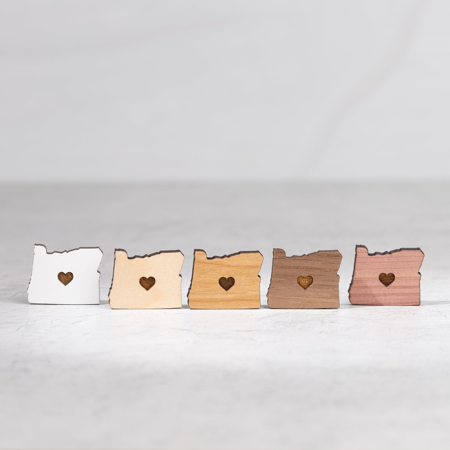 Wooden Pin - Oregon Love