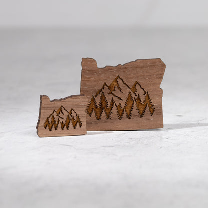 Decorative Magnets - Oregon Mountains & Trees