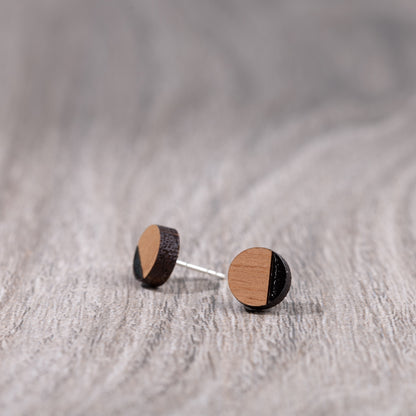 Stud Earrings - Kata Wooden Circles