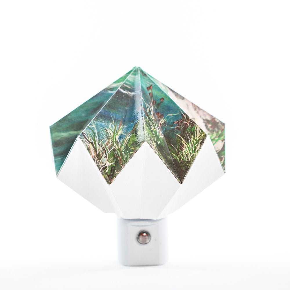 Origami Night Light: Bandon Beach By Artist Janice Smith in collaboration with LeeMo Designs