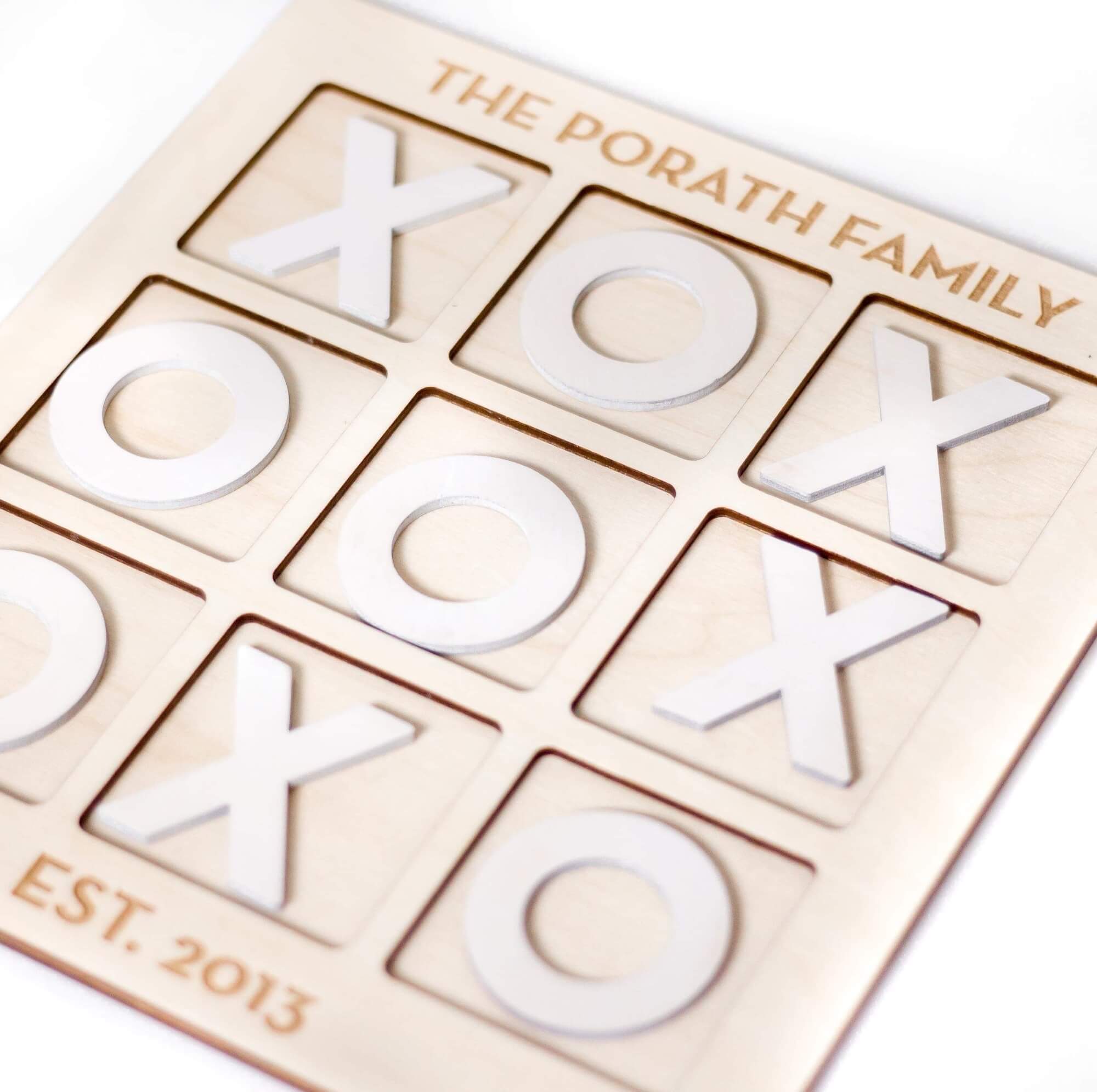 Custom Tic Tac Toe Game // Tic Tac Toe hotsell // Family Christmas Gift // Wedding Gift