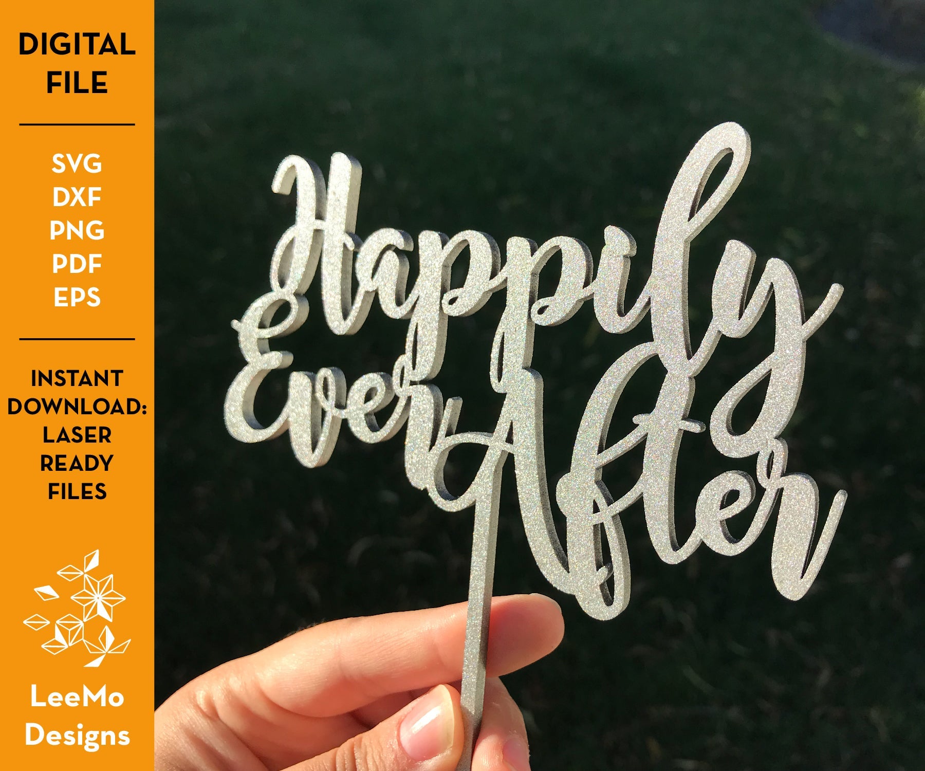 Digital Download: Happily Ever After Cake Topper - LeeMo Designs
