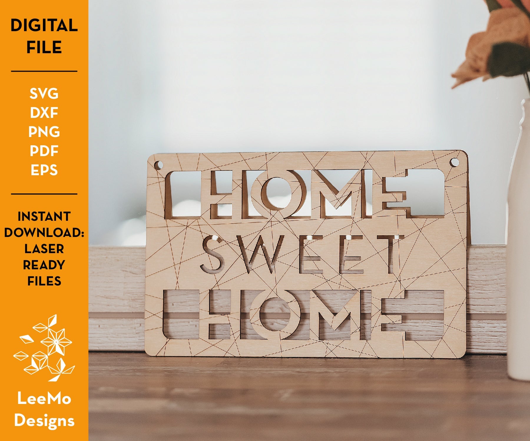 Digital Download: Home Sweet Home Sign - LeeMo Designs