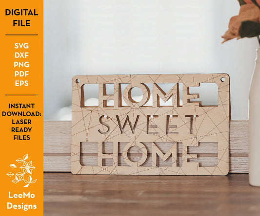 Digital Download: Home Sweet Home Sign - LeeMo Designs