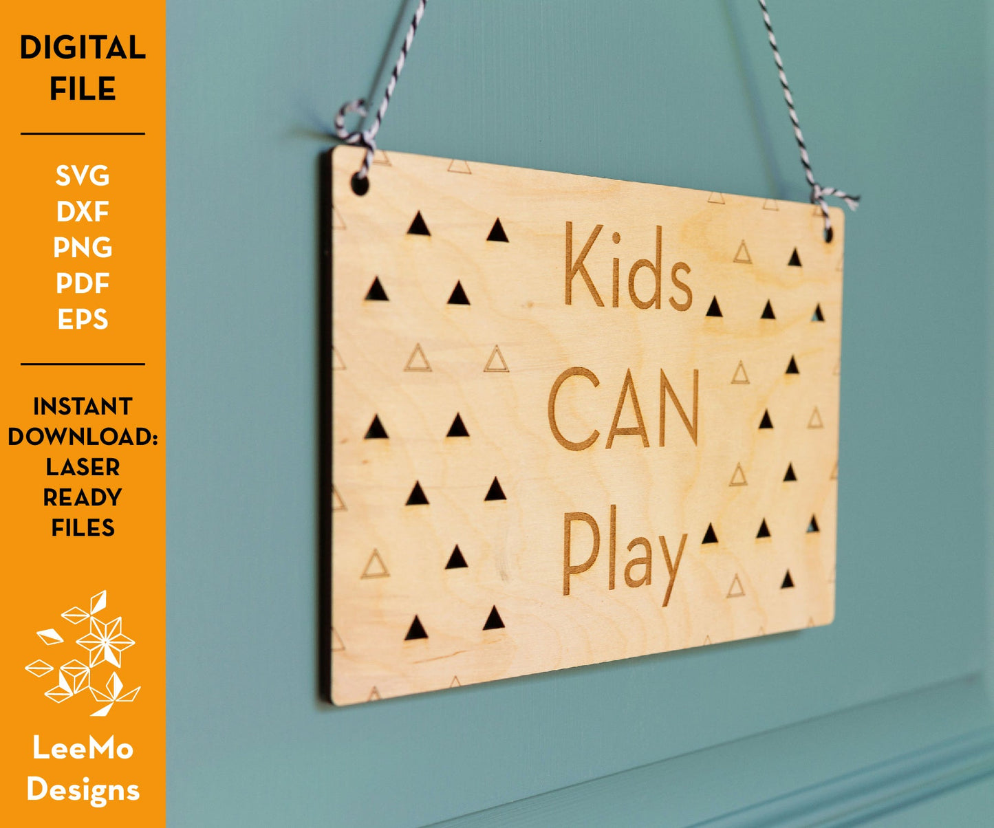 Digital Download: Kids Can/Can't Play Sign - LeeMo Designs