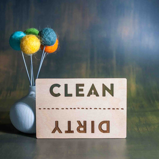 Dishwasher Clean / Dirty Magnet - Cut Out - LeeMo Designs