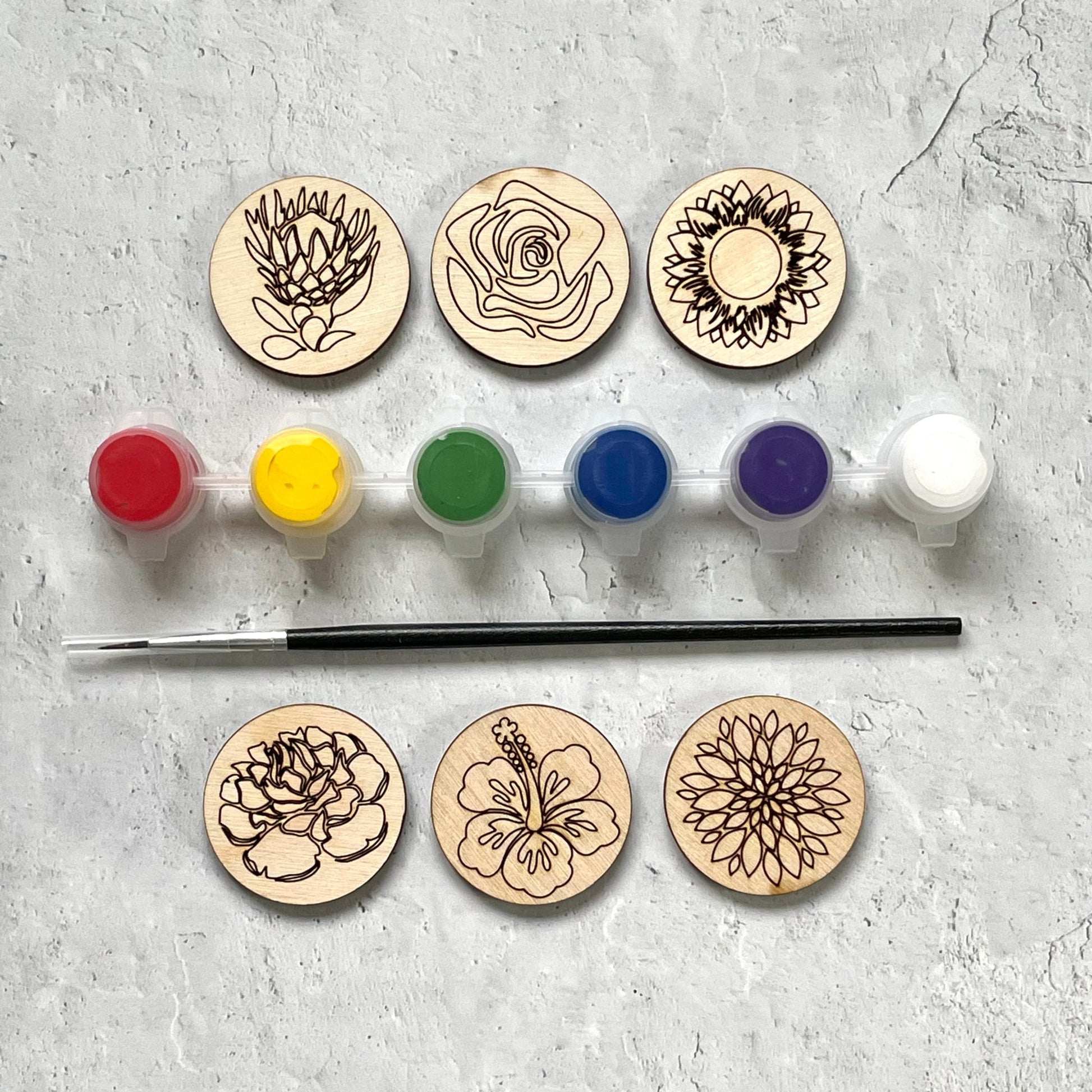 DIY Magnets - Make your own magnets flower kit - by LeeMo Designs in Bend, Oregon